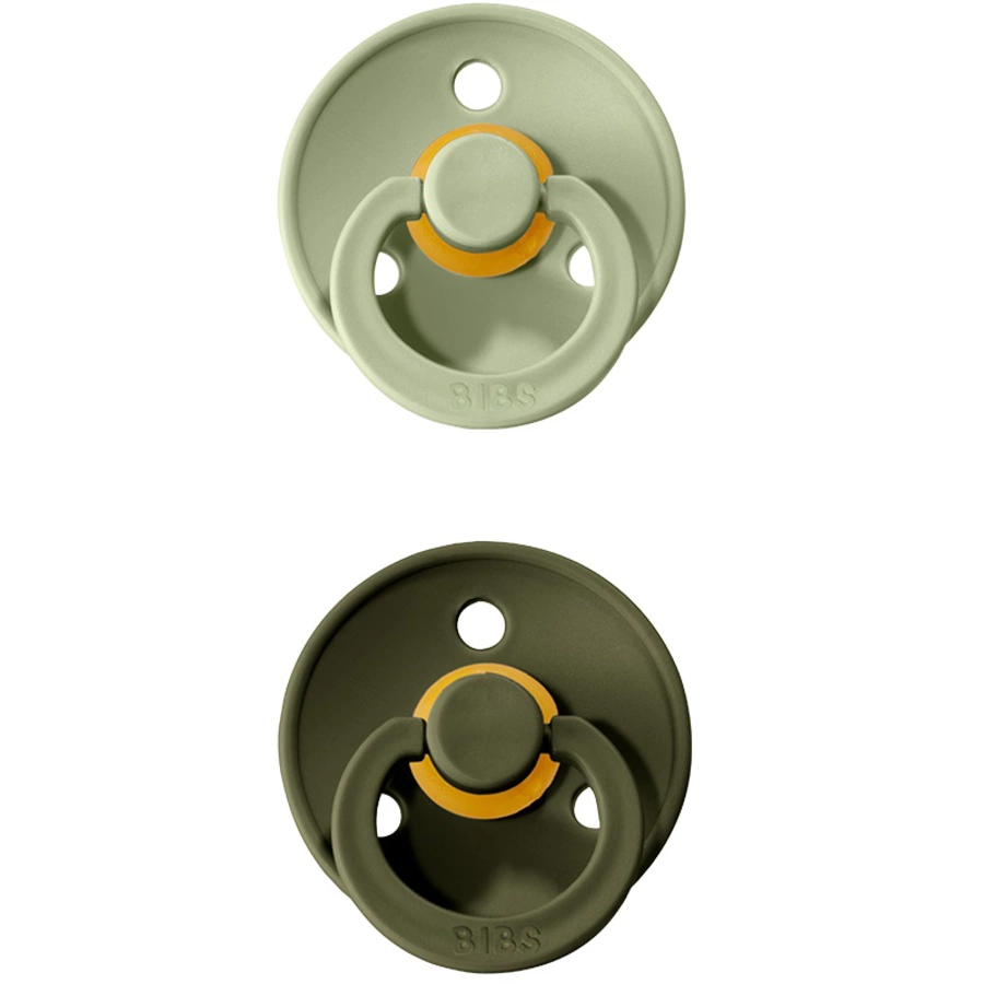 BIBS® Schnuller Colour Sage  Hunter Green 0-6 Monate, 2 Stk.