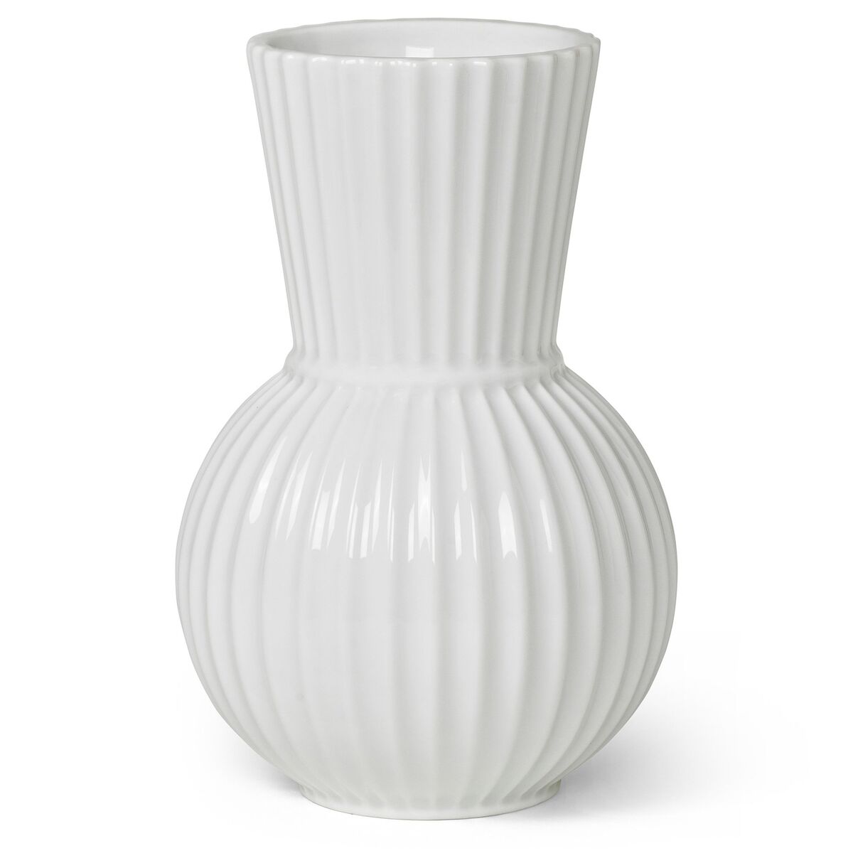 Tura vase, 18 cm, hvid