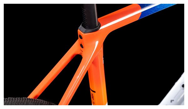 Vélo de Cyclocross Cube Cross Race C:68X TE Shimano Ultegra Di2/GRX Di2 12V 700 mm Blanc Bleu Rouge Teamline 2025
