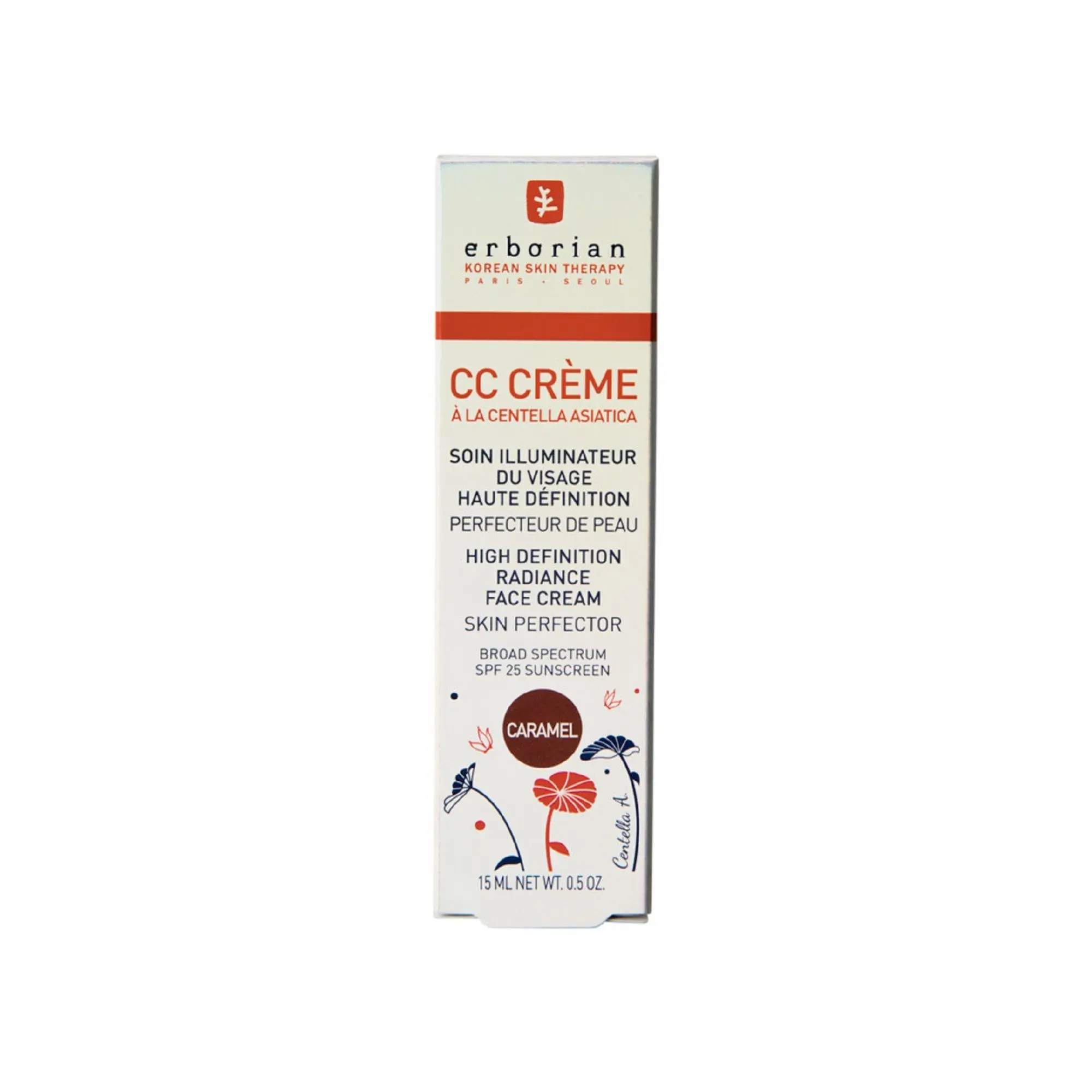 Erborian - CC Crème - Caramel Soin Illuminateur du Visage Haute Définition- BB et CC Crèmes