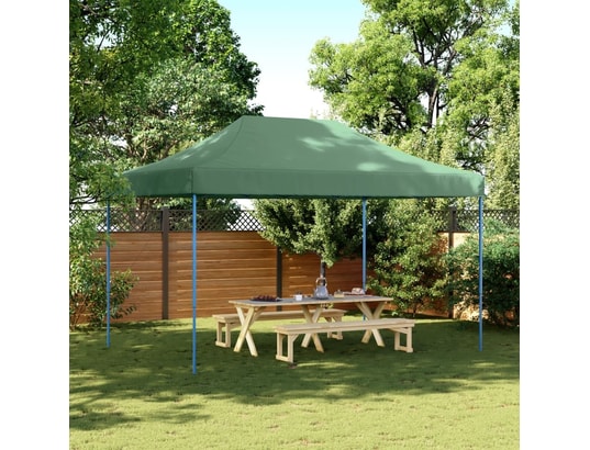 VIDAXL - Tente de réception pliable escamotable vert 440x292x315 cm