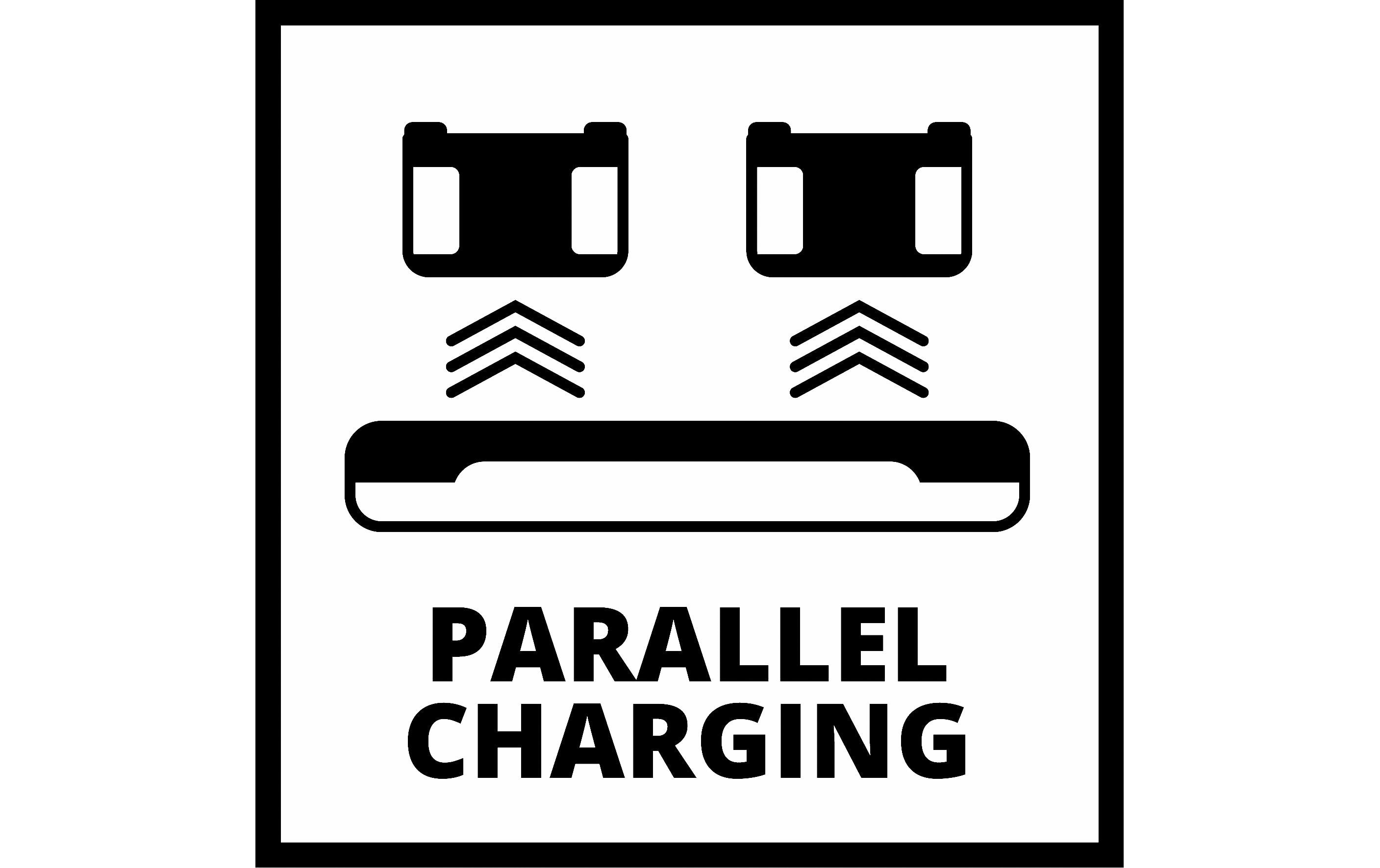 Ladegerät Power-X-Twincharger 3 A 18 VUniversell verwendbares Parallel-Ladegerät