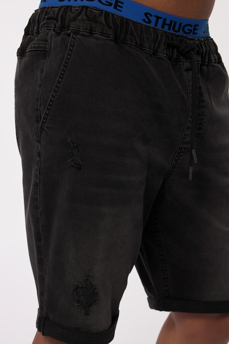 STHUGE Jeans-Bermuda FLEXLASTIC®, Denim, destroyed, bis 8 XL