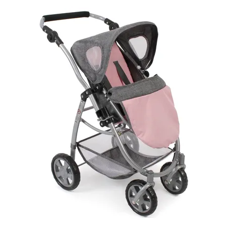 Bayer Chic 2000 3 in 1 Kombi EMOTION ALL IN, Melange grau-rosa
