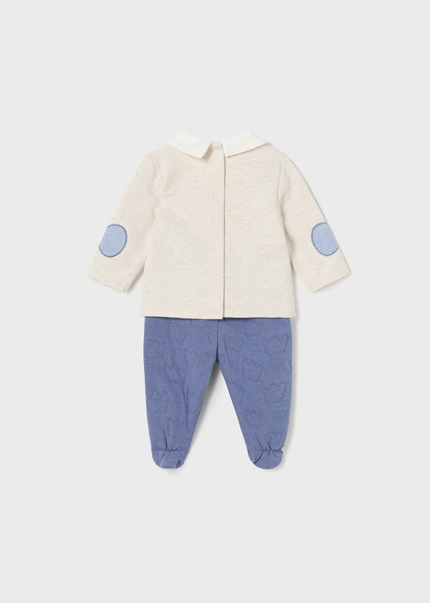 Conjunto de malha de algodão Better Cotton de 2 peças para recém-nascido