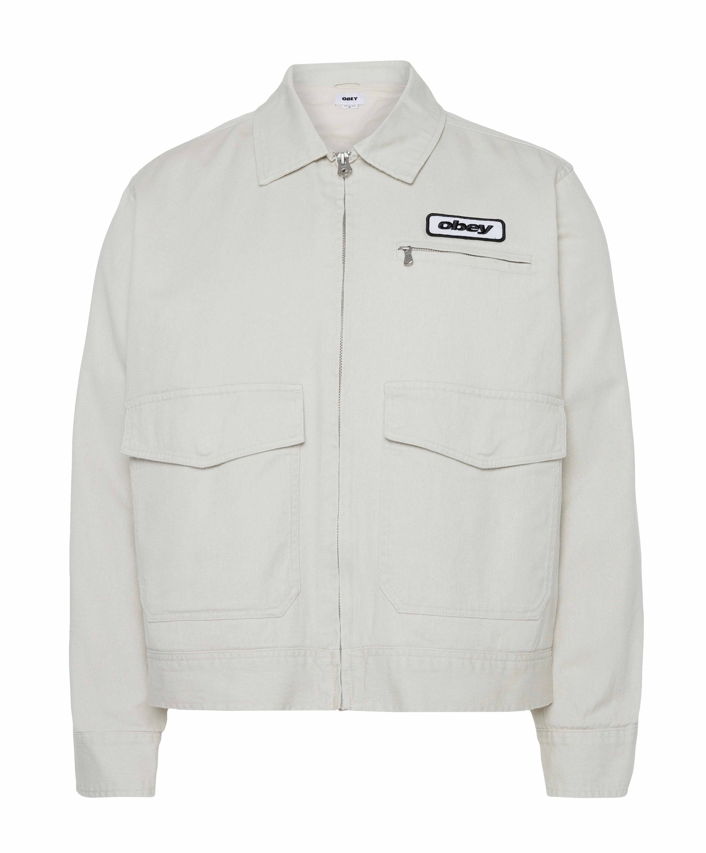 Obey Heren spijkerjas beige