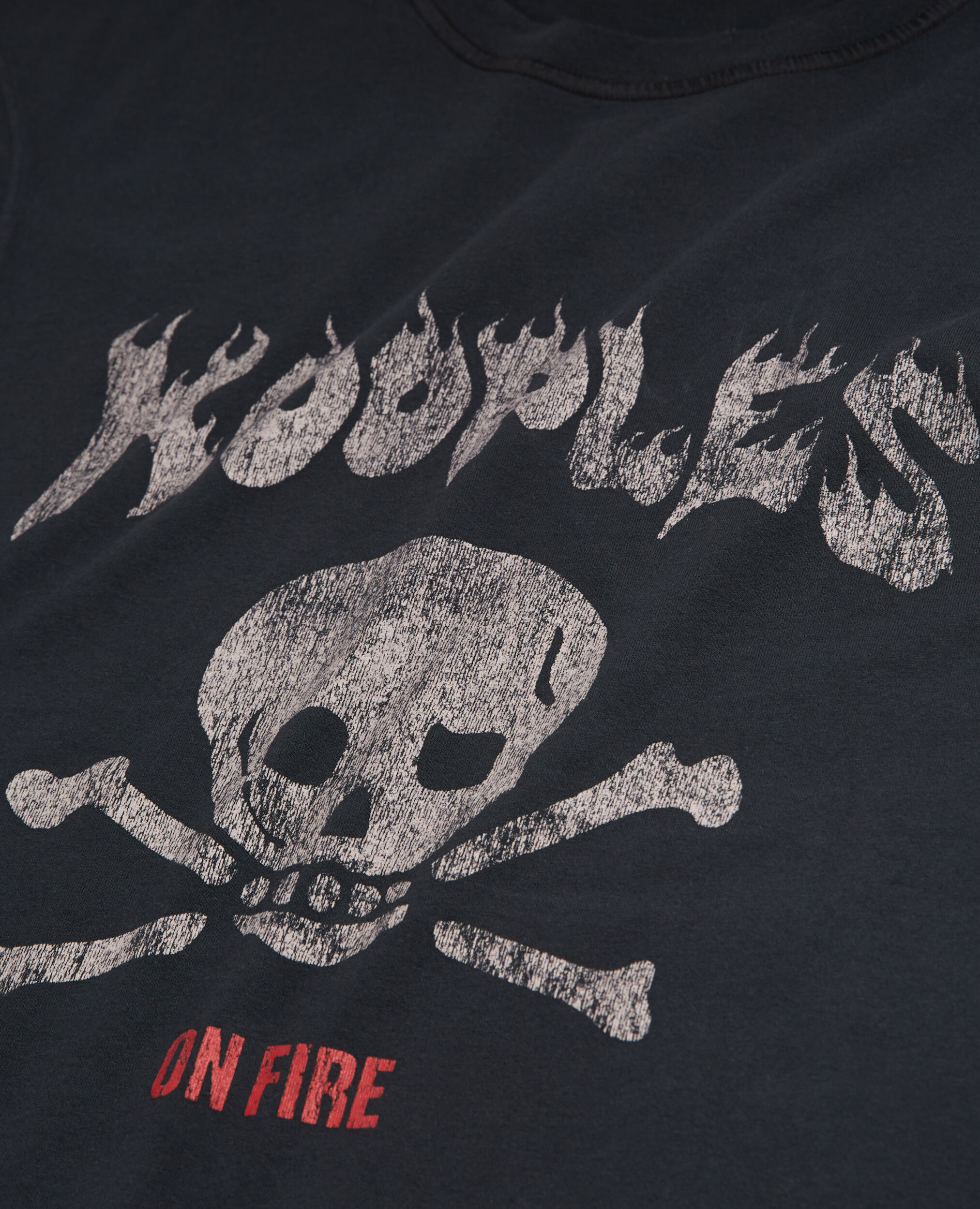 T-shirt sérigraphié noir