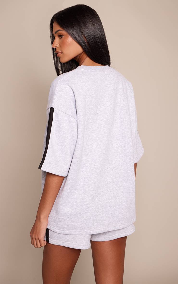 T-shirt Long En Molleton À Bandes Latérales