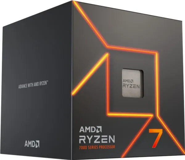 AMD | Ryzen™ 7 7700 - 3.8GHz/5.3GHz - 8 kerner - 16 tråde - 32 MB cache - Socket AM5 - Box | AMD Wraith Prism