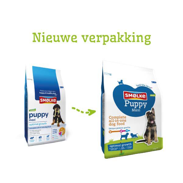 Smölke Puppy Maxi - Hondenvoer - 12 Kilogram - kip, lam, vis