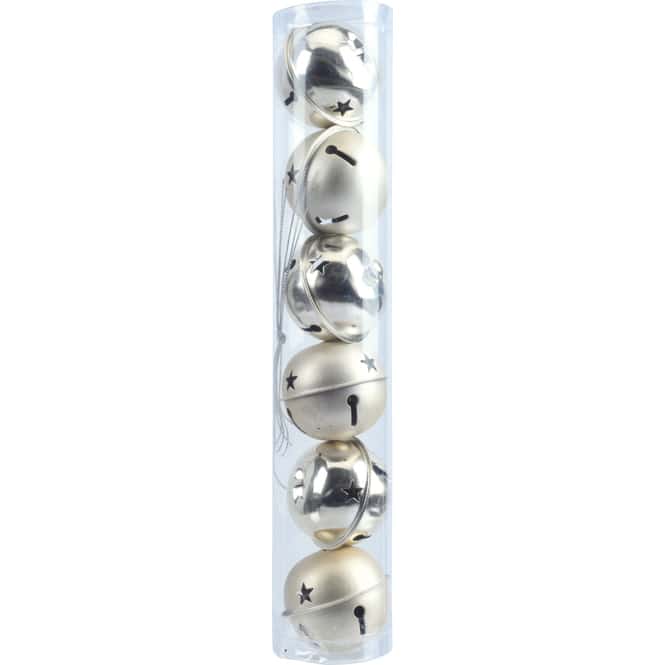 Streudeko - Glöckchen - Ø = 4 cm - 6 Stück - 1 Set