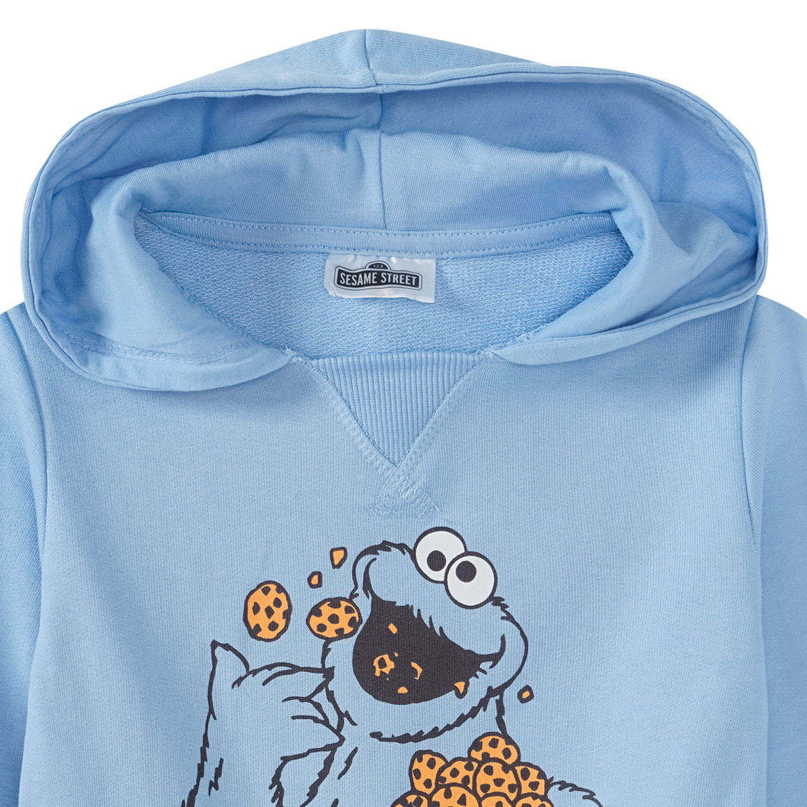 Topomini Sesamstraße Hoodie mit Print hellblau