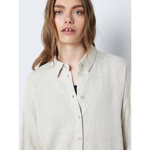 Noisy May Leilani Loose Skjorte, Natural, XL