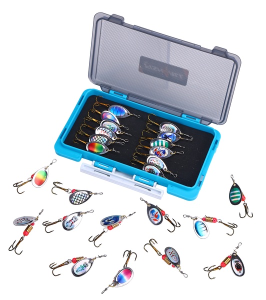 Boîte avec assortiment de cuillères Fish4All Spinner Box 6cm (3.7g) (12pcs)
