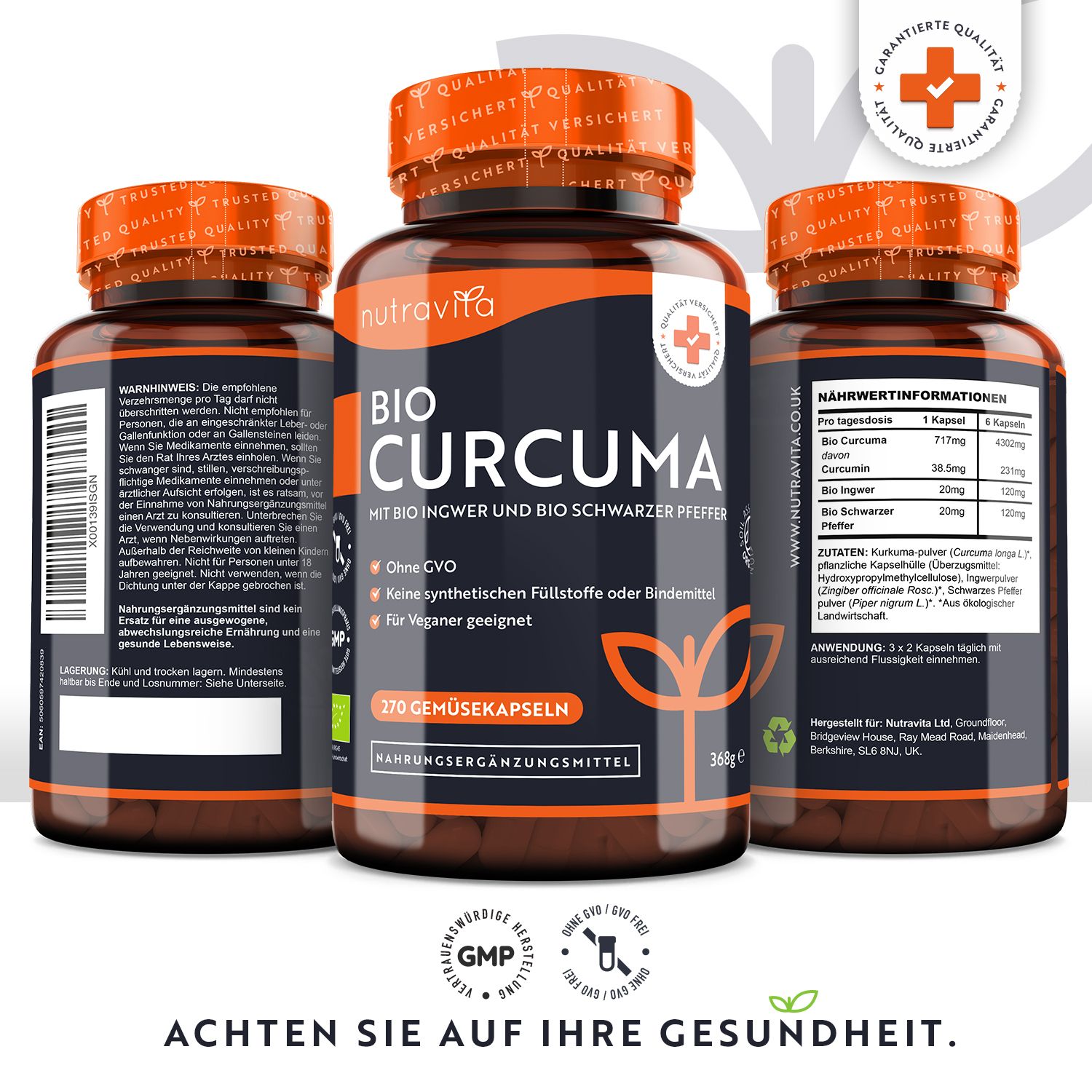 Nutravita Bio Curcuma vegan