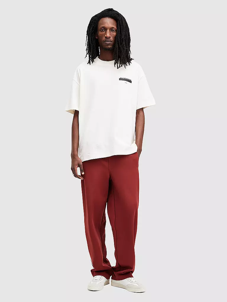 ALLSAINTS T-Shirt Oversized Fit REDACT weiss