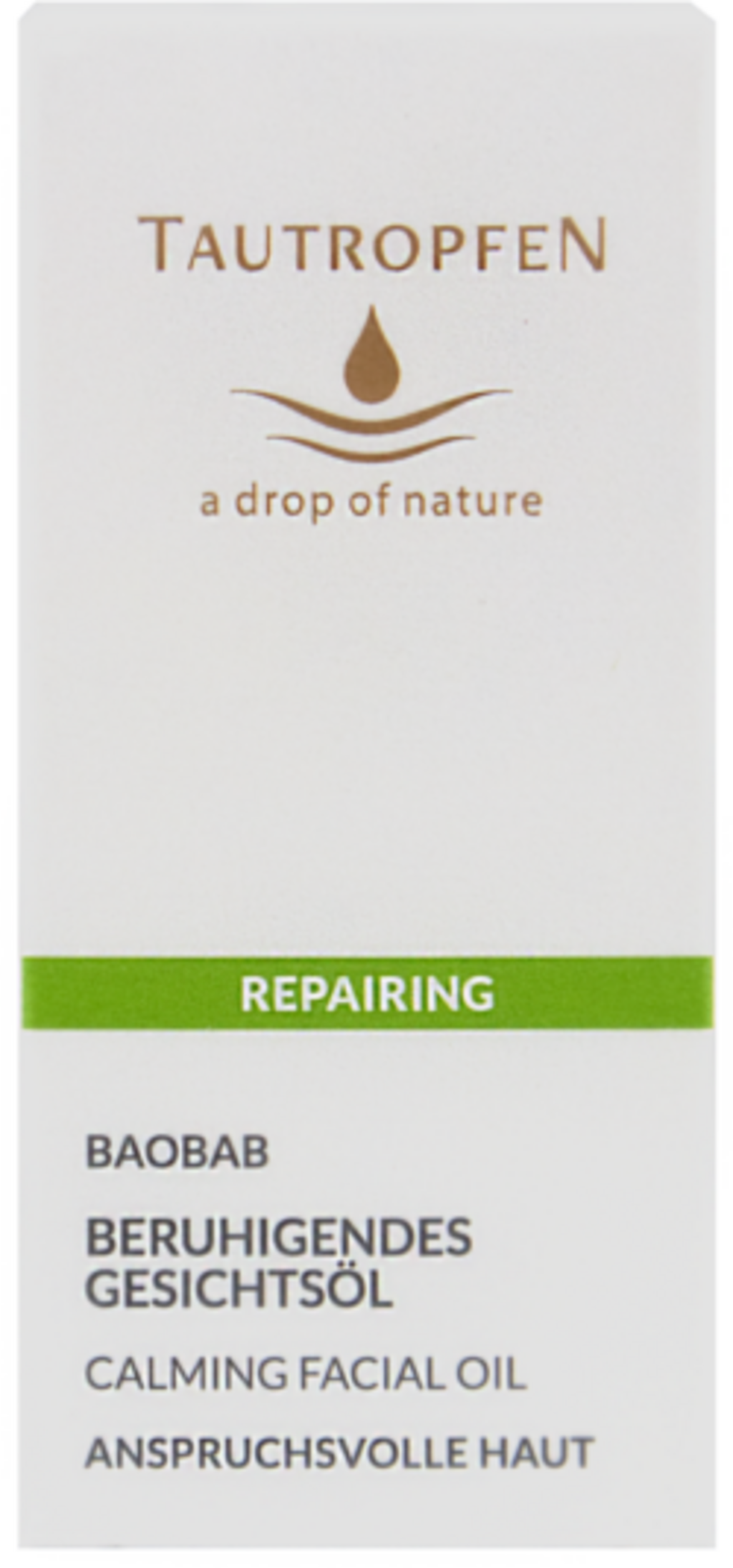 TAUTROPFEN  Baobab Beruhigendes Gesichtsöl, 35 ml
