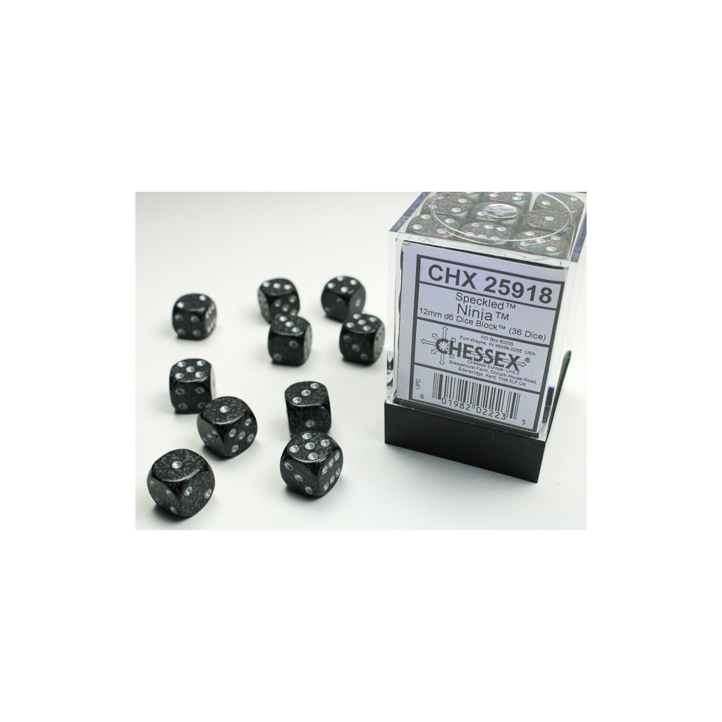 Set de 36 Dés Chessex : Speckled