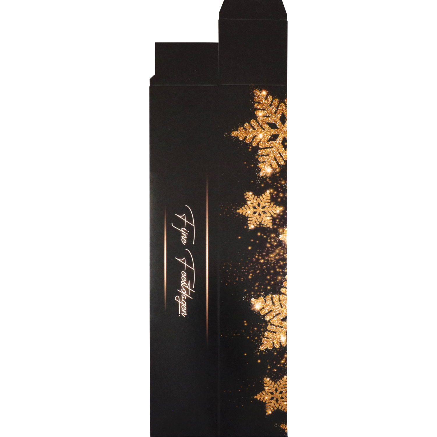 Staafdoos, Glittersterren, karton, 60x60x320mm, Kerstmis, 0 - 10 cm