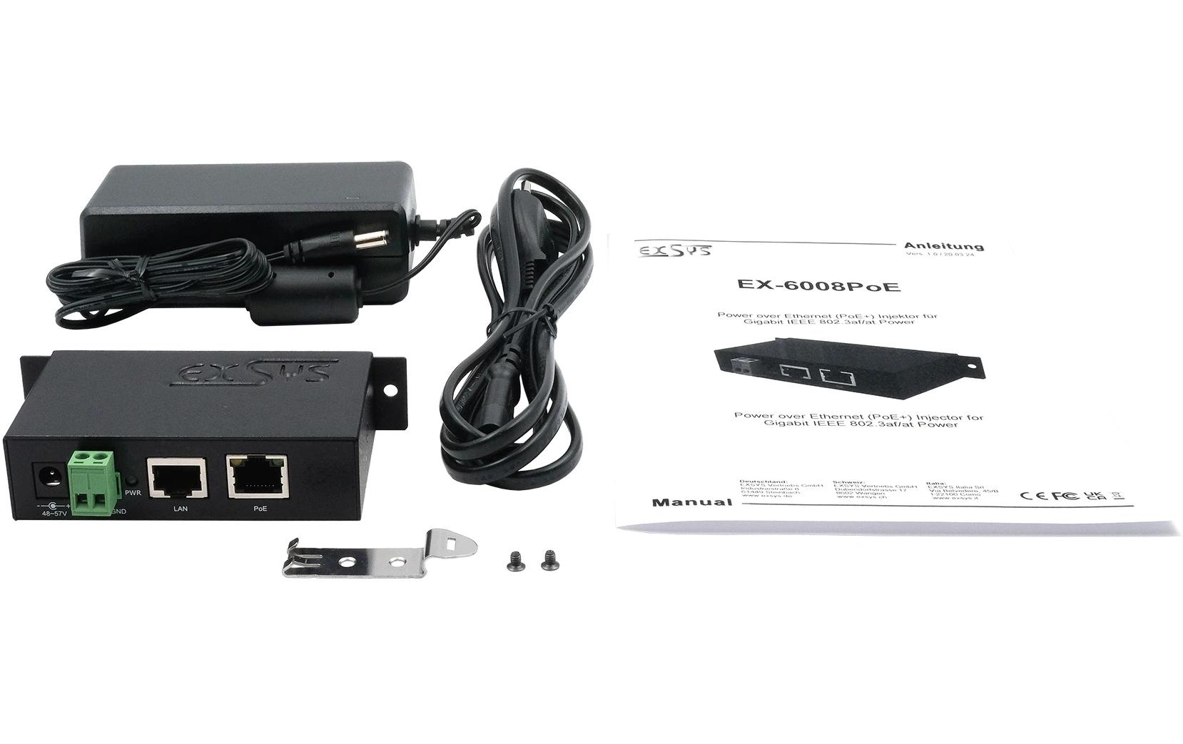 PoE++ Injector EX-6009POE 90 W<br>Gigabit-PoE-Injektor