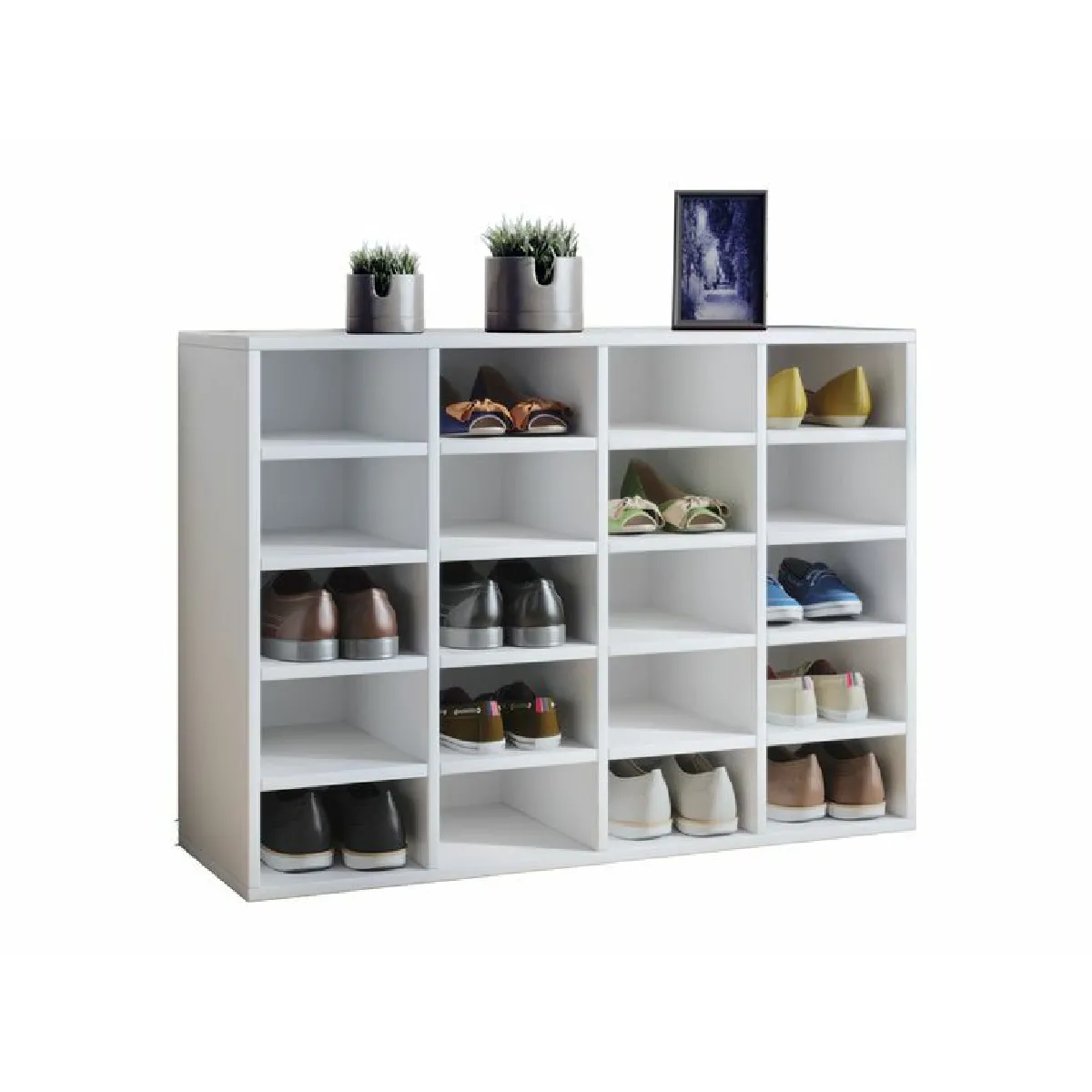 MPC Meuble à chaussures - Blanc