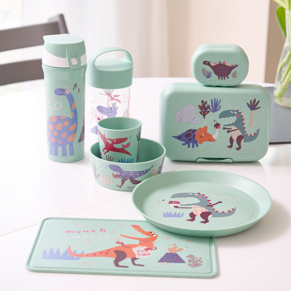 Køb Koziol Organic Sage Green Small Tallerken + Skål + Kop Connect Rex