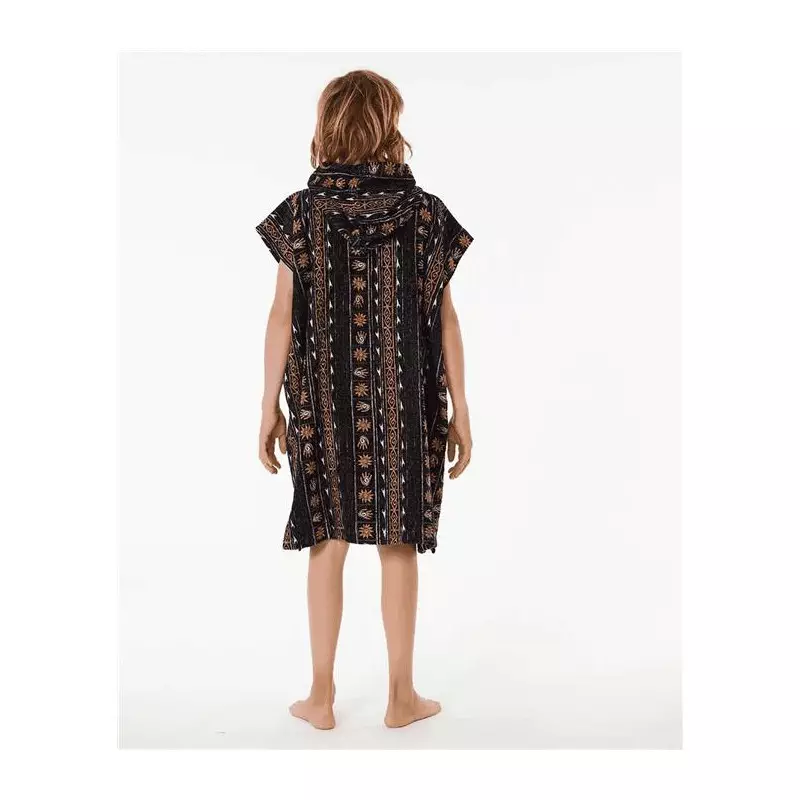Poncho junior RIPCURL Printed Hooded Towel - Boy Black/Purple
