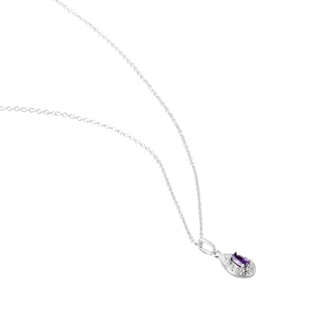 Collier Argent Tania Oxydes De Zirconium