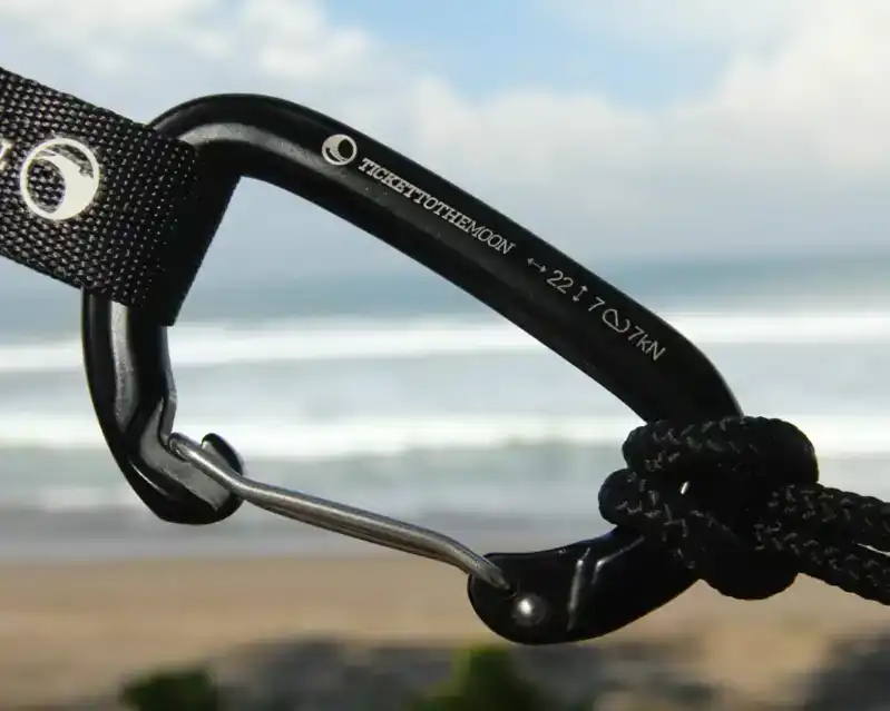 2X ALUMINIUM CARABINER 22KN