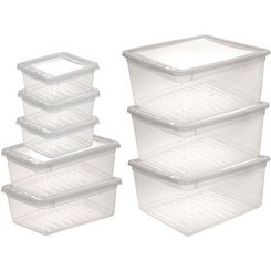 Set de boîtes de rangement 'bea', 8 pièces, PP