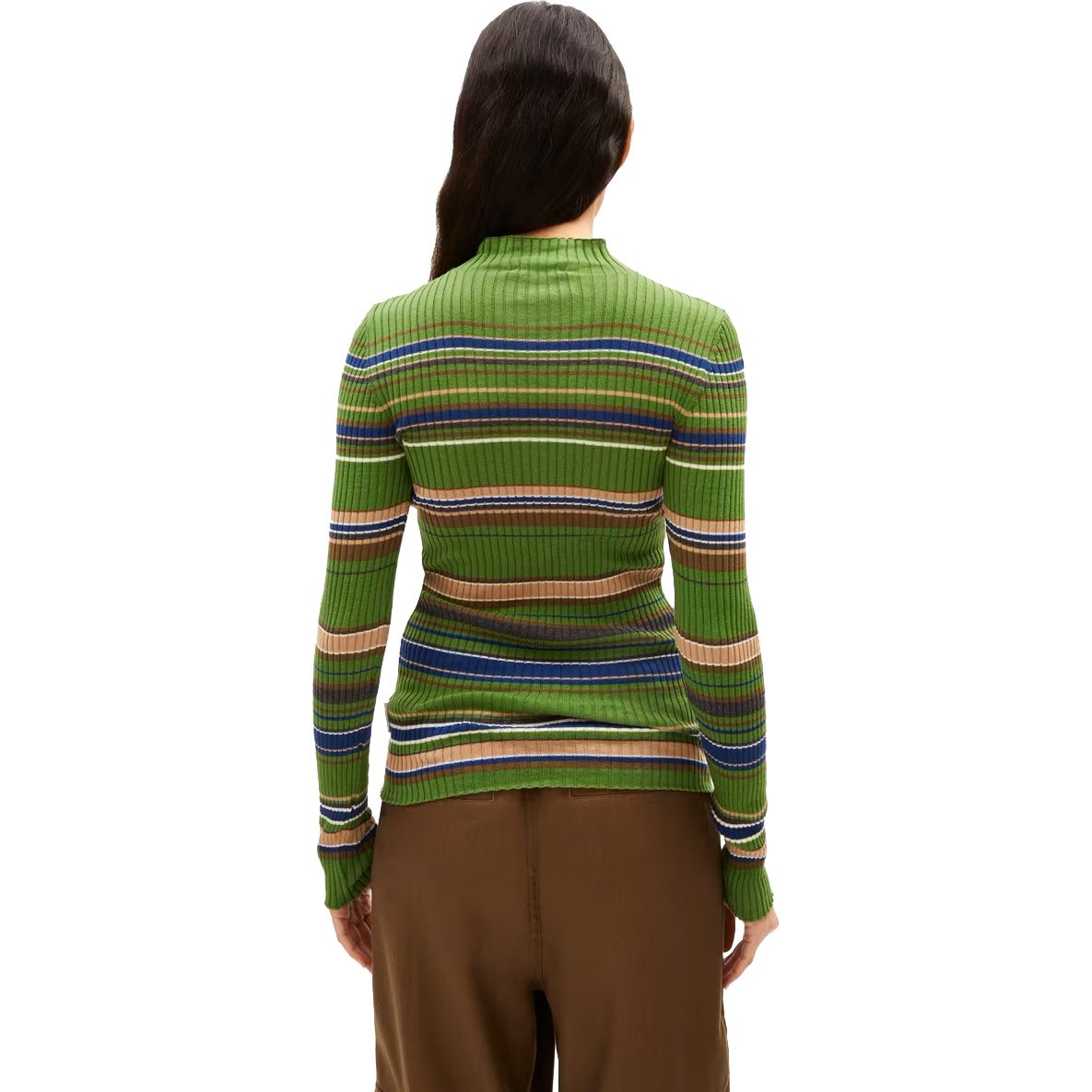 Armedangels Alaania New Stripes Pullover Damen ivy green