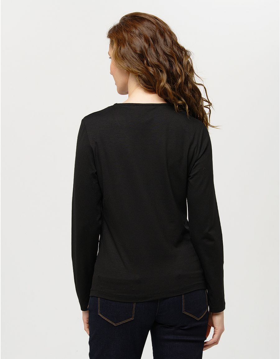 T-shirt noir motif pop