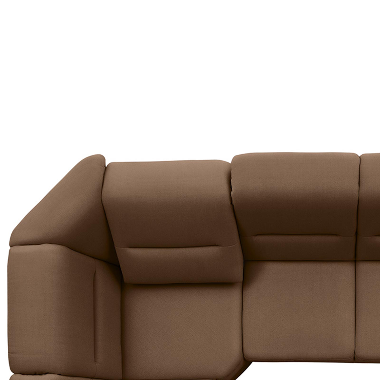 polsterpower Ecksofa - Holiday mandel - Basismodell - Ottomane links