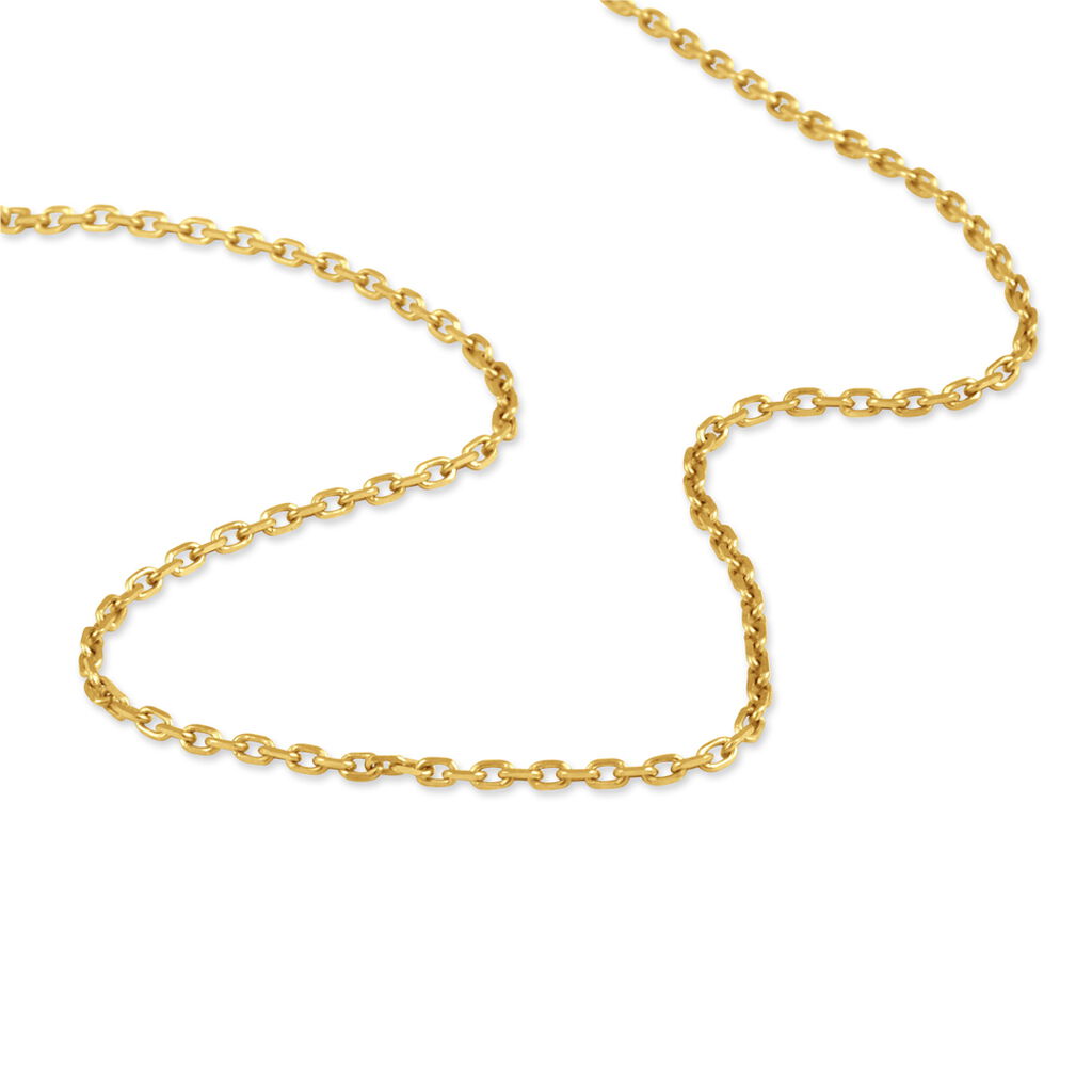 Chaîne Igoa Maille Forçat Diamantee Or Jaune