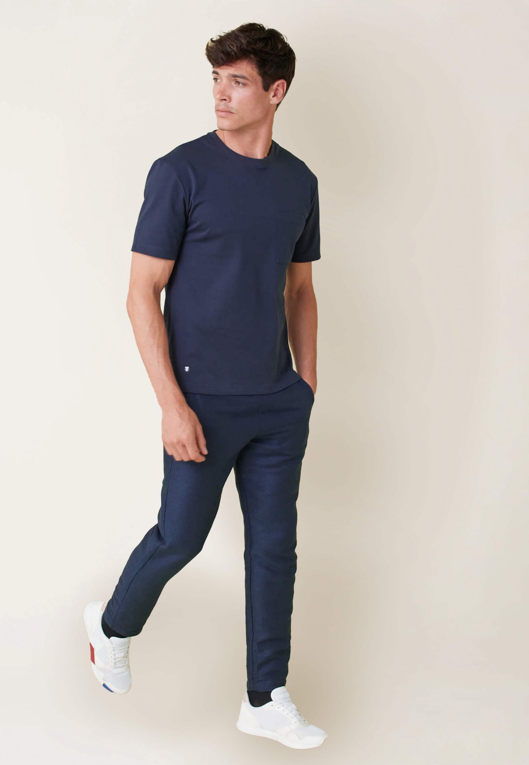 T-shirt en coton-Sasha Marine