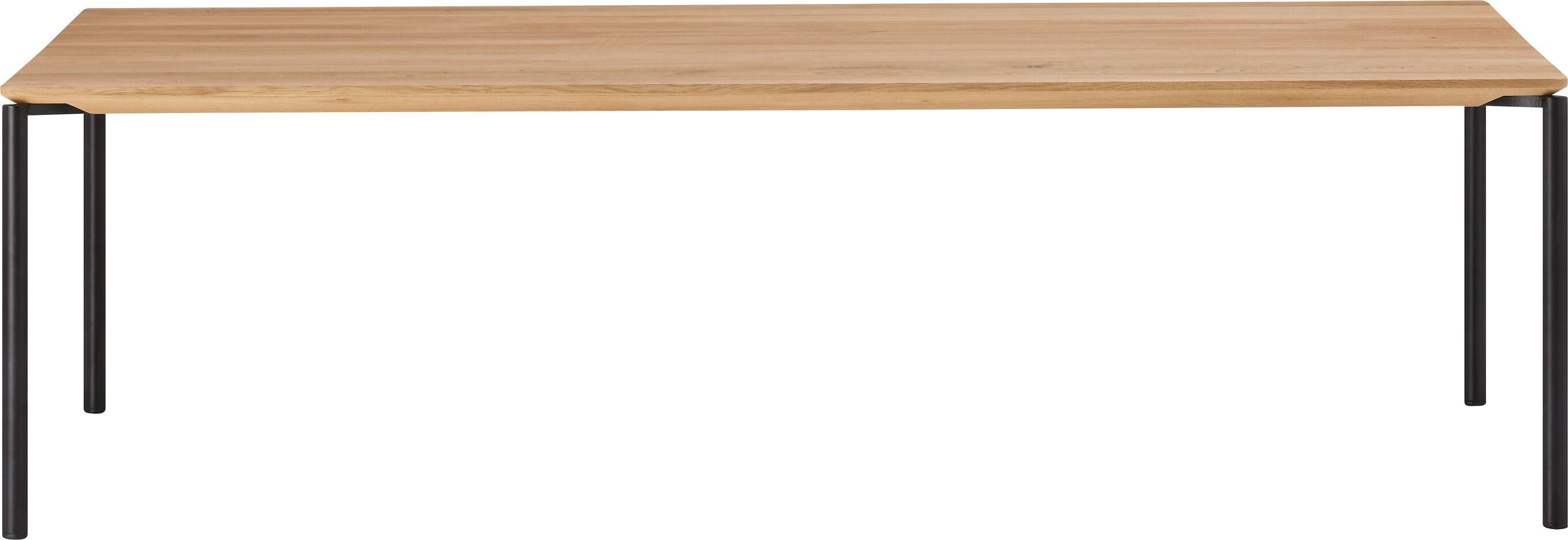 BAO Salontisch - Eiche massiv / schwarz / B: 120.0 cm x T: 70.0 cm x H: 35.0 cm