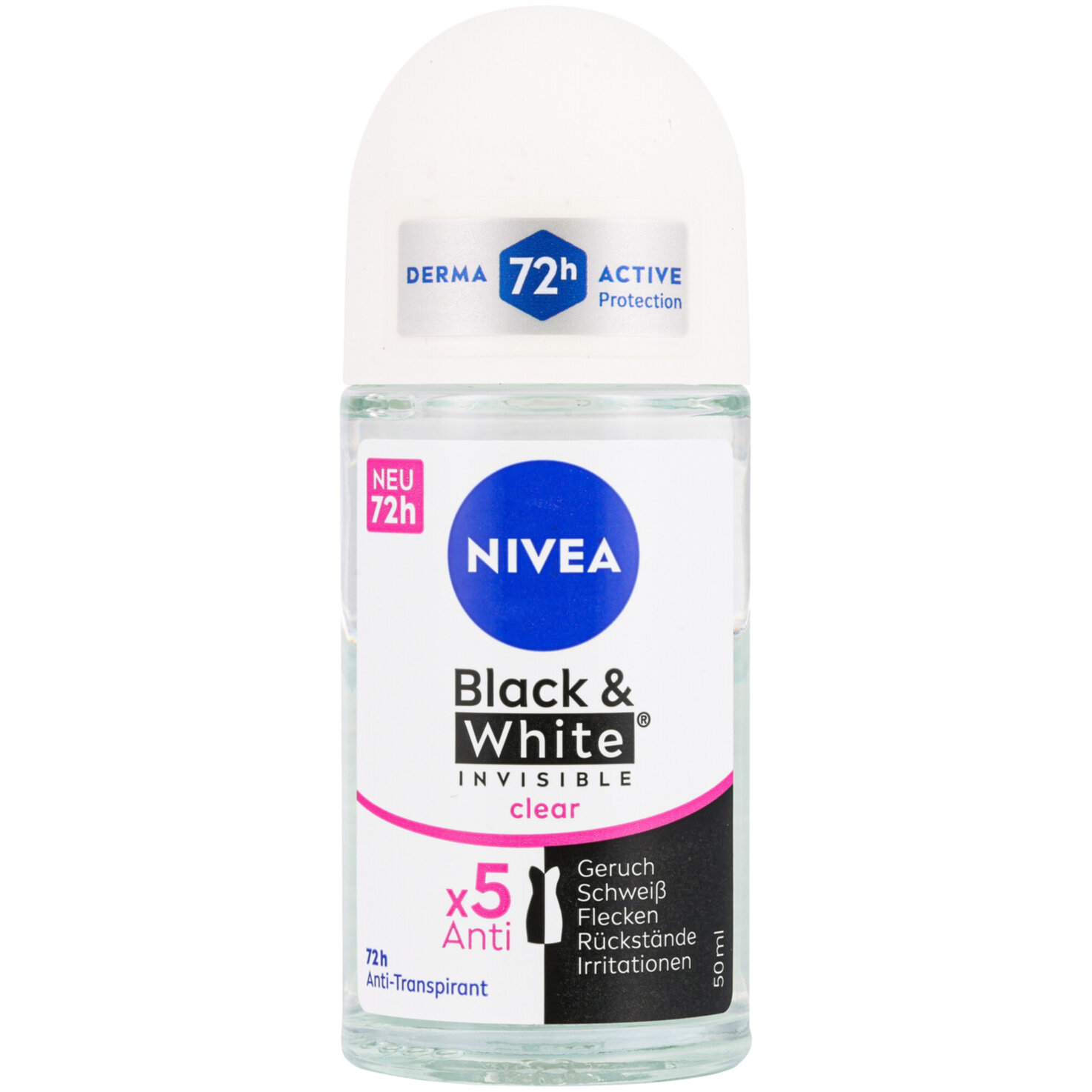 Nivea Deo Black & White Invisible Clear Roll-on Female