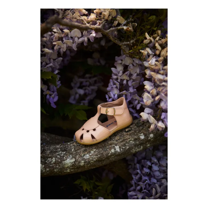 Petit Nord Sandales Scratchs Sweetheart | Rose pâle