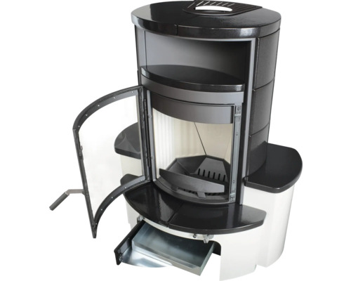 Hark Avenso GT ECOplus keramische haardset, zwart, 6 kW