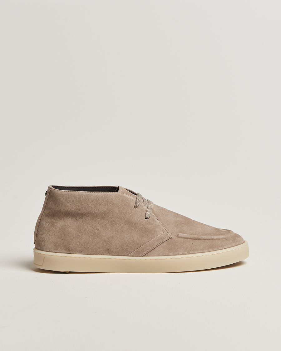 Canali Chukka Boots Beige Suede