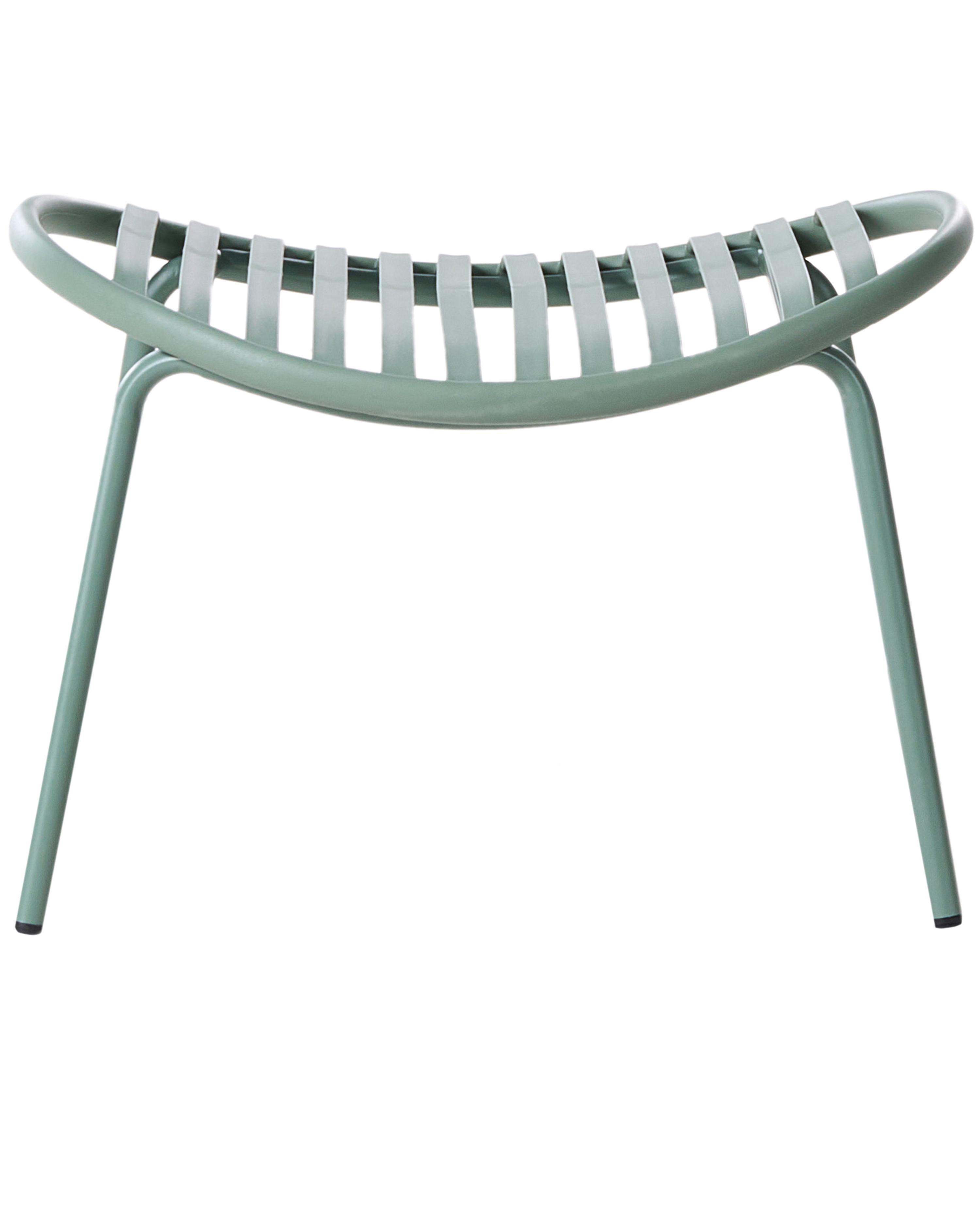 Set van 2 tuinstoelen CASPERIA met voetenbank Groen