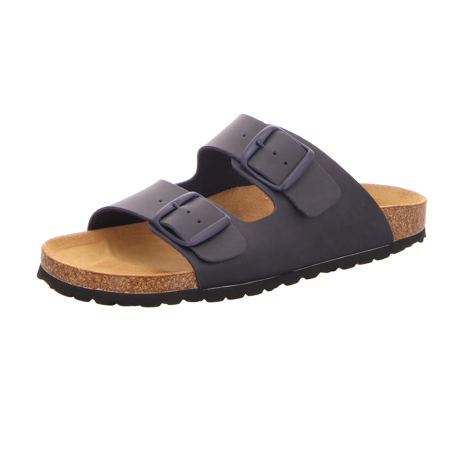 SCHUH OKAY Kinder-Bio-Pantolette mit Tieffußbett Blau
