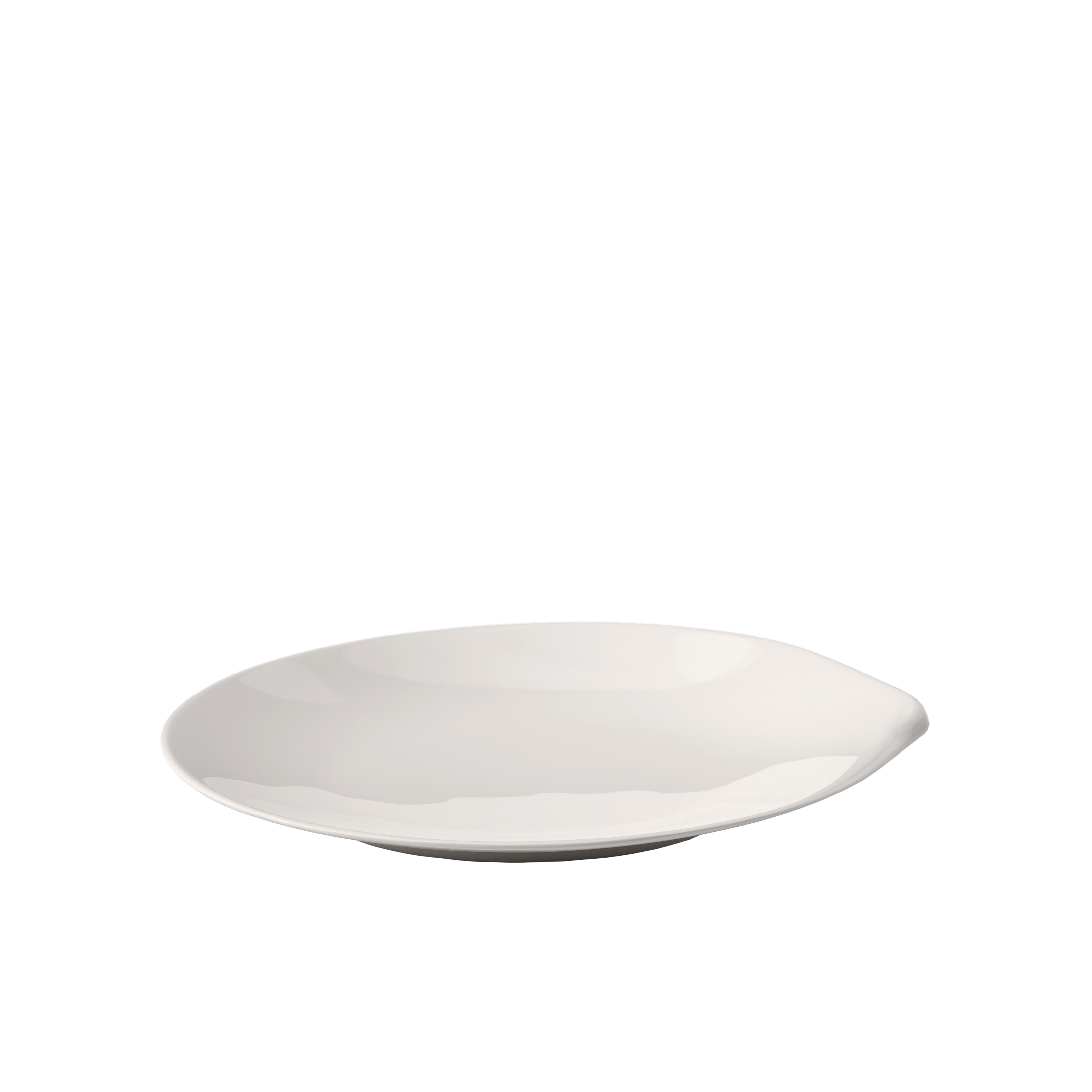 Flow Dinner plate White, 10.7'', Premium Porcelain