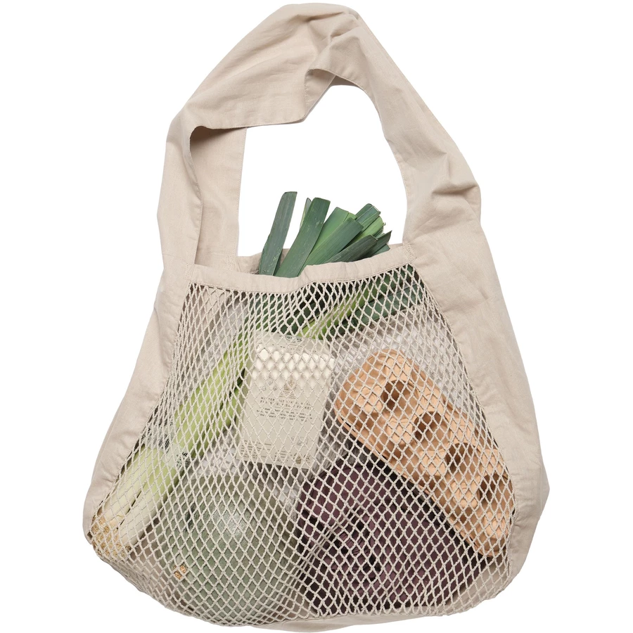The Organic Company Schultertasche Netz Stone