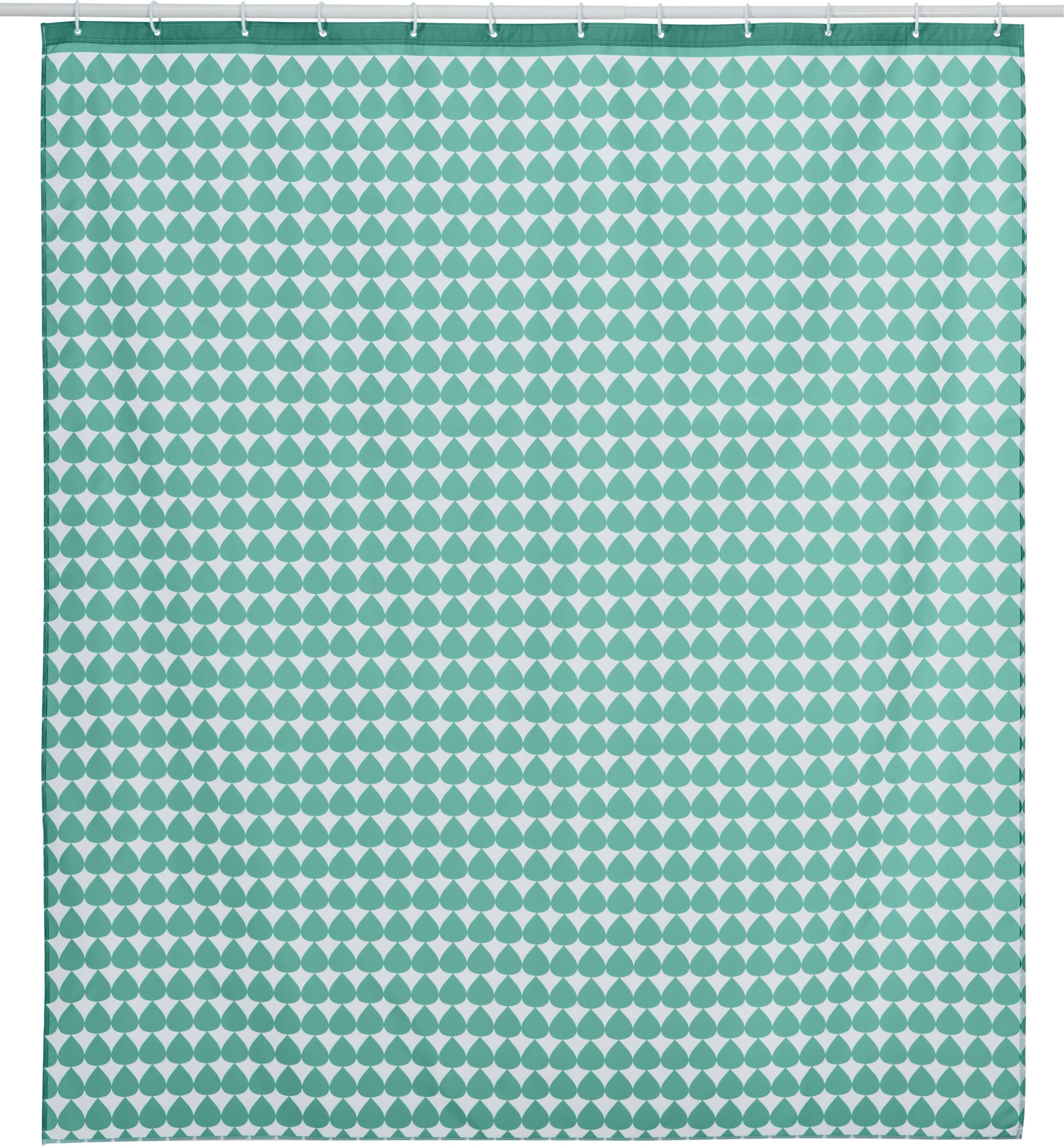 SE-CIAO Duschvorhang 180x200,grün - Grün / B: 180.0 cm x H: 200.0 cm