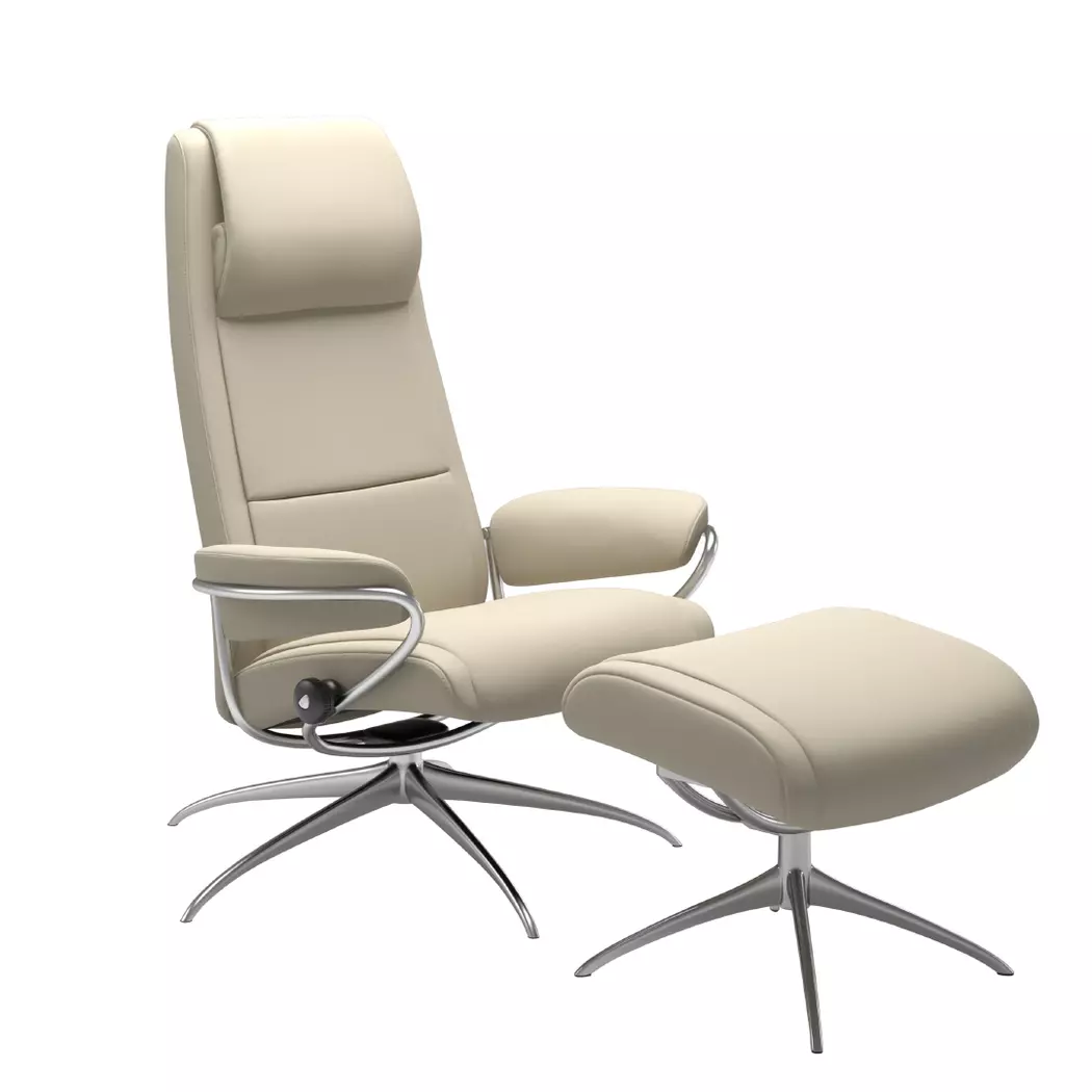 Sessel mit Hocker Paris Star High Back