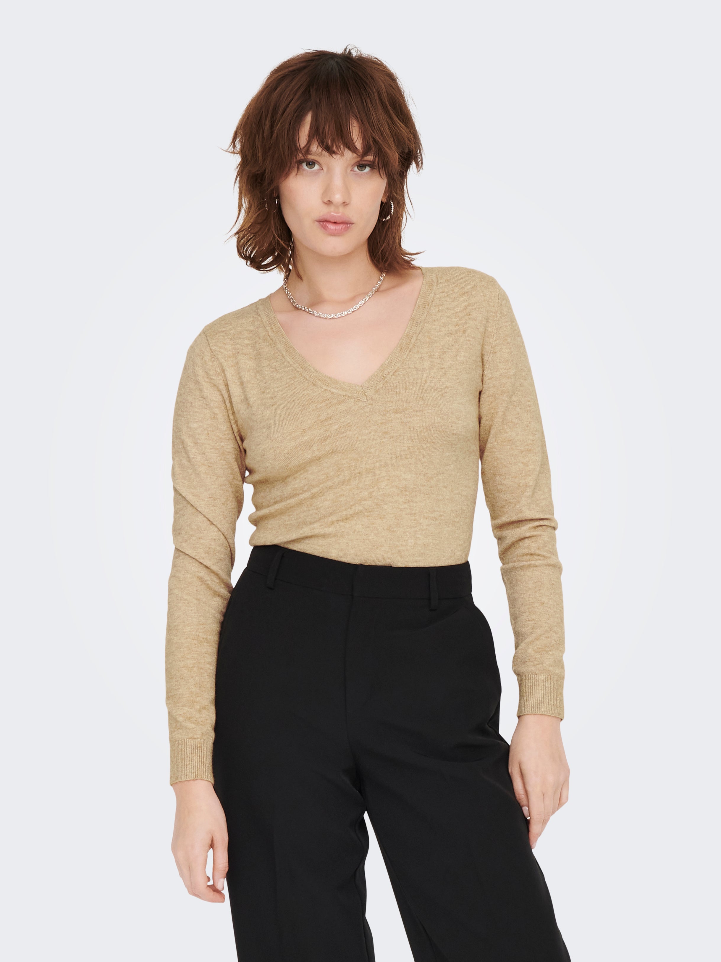 ONLLEYLA Strickpullover Toasted Coconut