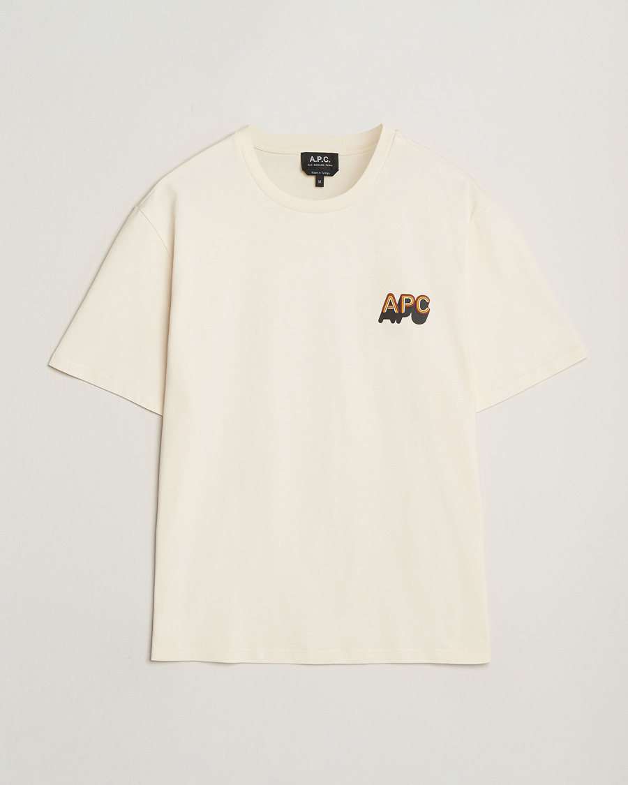 A.P.C. 70's Logo T-Shirt Ecru