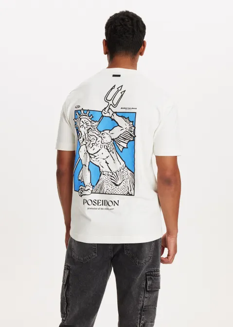 T-shirt met print poseidon off-white (WIT.O)