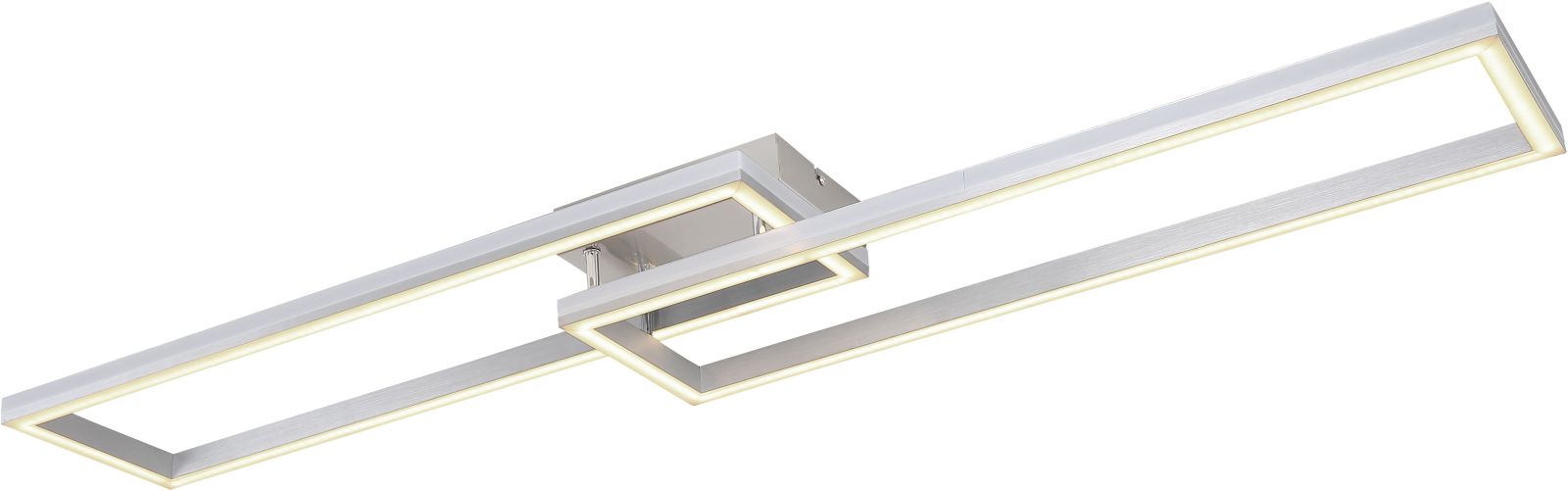 LED-RGB-Deckenleuchte - silbergrau - dimmbar - 120 cm